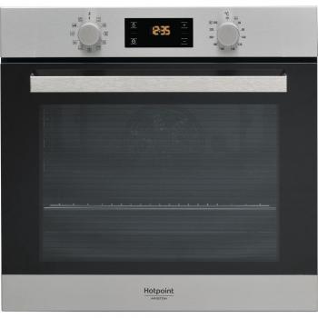 Horno Eléctrico Hotpoint FA3 841 H IX HA - Multifuncción, 71 Litros, Clase A+, Acero Inoxidable, Auto-limpiante