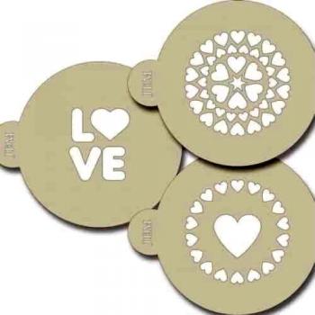 PME SA21 Juego de 3 Plantillas de Amor, 0.1 x 10 x 15.7 cm, 3 Set