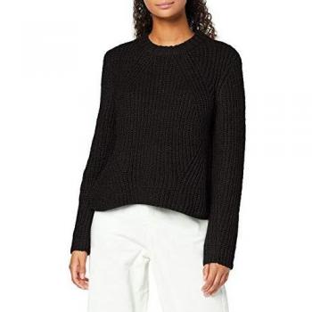 Only Onlfiona L/s Pullover Knt Noos suéter, Negro