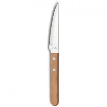 Cuchillo para Carne Amefa 21 cm - Pack de 12, Metal y Madera