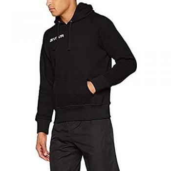 Sudadera con Capucha Givova New Negra Unisex Talla L
