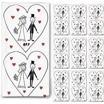 , 10 Paquetes de pañuelos de Papel 100=Matrimonio - Paquetes con