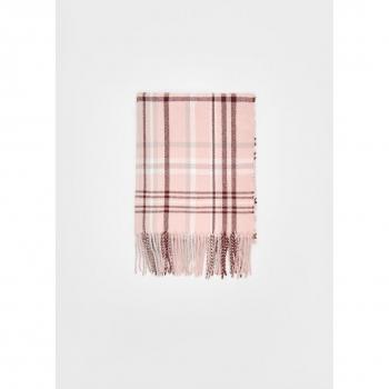 Fuchsia Checked Scarf OS