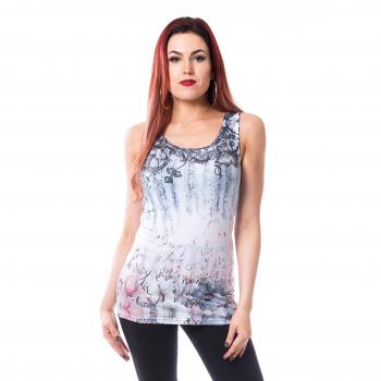 Innocent Agnes Vest Top Mujer blanco-azul M