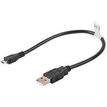 LANBERG CABLE CA-USBM-10CC-0003-BK USB MACHO A MICRO USB MACHO,NEGRO,30 CENTAMETROS