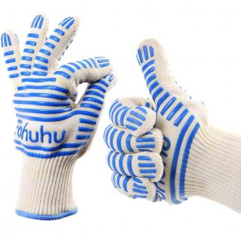 Guantes Ohuhu® Horno Calidad Premium Heat Handler Guantes Resistentes / Superficie Caliente / Horno Mitt / Guantes para BBQ Flexibles con Larga Puños