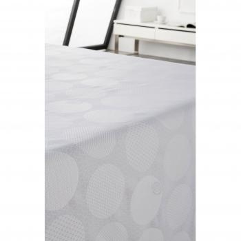 Es-Tela Gijon - Colcha/cubrecama foulard con tejido jacquard, para cama de 90 cm, 180 x 280 cm, color blanco óptico