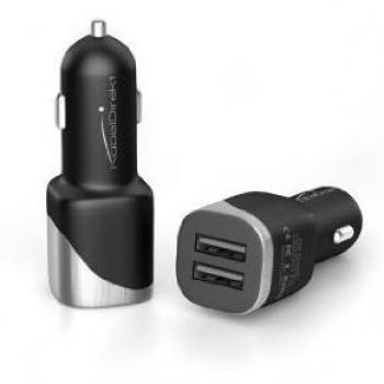KabelDirekt Cargador para Coche con 2 Puertos USB