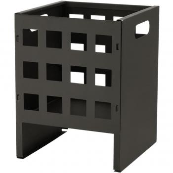 Cesta Guarda Leña Cuadrada Esschert Design Cube - Negro
