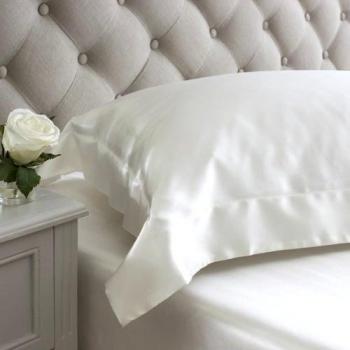 JASMINE SILK 100% 19 Momme Charmeuse de Seda Funda de Almohada Oxford Estilo