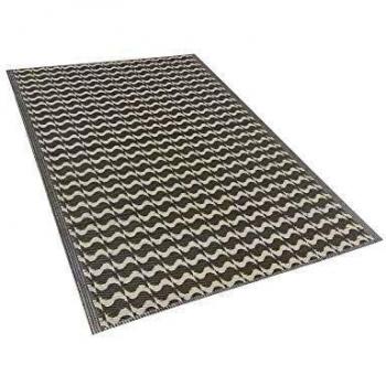 Bigbuy Home S3402876 Alfombra de Polipropileno, Gris, 120 x 1 x 180 cm