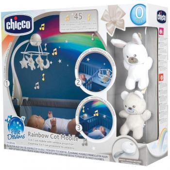 Chicco Móvil de Cuna Proyector Arcoíris Beige