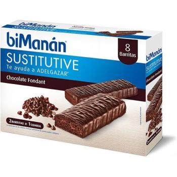 Bimanan Beslim Barritas Sustitutivas Chocolate Fondant 10 Unidades