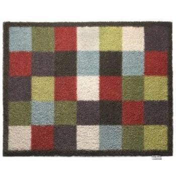 Hug Rug - Felpudo T120 ecológico, Absorbente, Captura la Suciedad, para Interior, Lavable, 65 x 85 cm, Mult Check, 25.5-Inch x 33.5-Inch