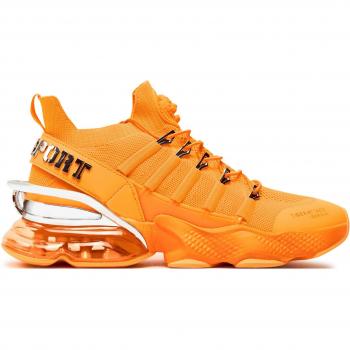 Plein Sport Tiger Attack Orange Sneakers for Men, Size 44 EU (10 UK)