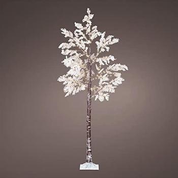 Árbol Micro LED Flores Blancas IP44 210cm