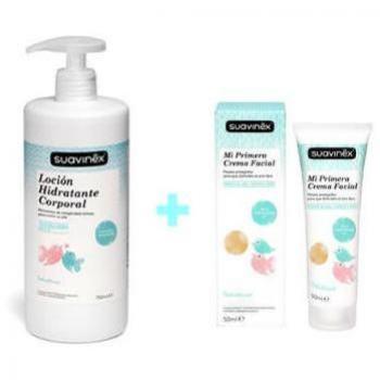 Suavinex Pack Ahorro Loción Hidratante 750ml + Mi Primera Crema Facial 50ml