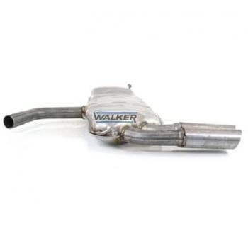 Silenciador Walker 25129 - Silenciador trasero, compatible con múltiples vehículos, fabricado en acero resistente a la corrosión, diseñado para reducir el ruido del escape y mejorar el rendimiento del motor