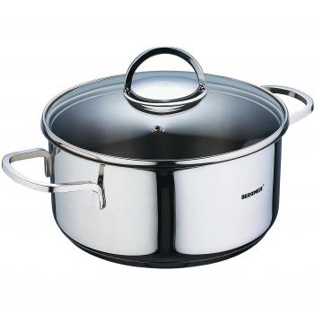 Bergner Classic Cacerola, Acero Inoxidable, Cromado, 26 cm