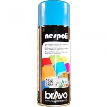 Spray de Pintura Profesional Nespoli - Azul Cielo, 400 ml, Acabado Brillante
