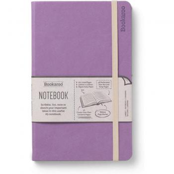 Cuaderno A5 de tapa rígida, tacto suave y goma elástica color berenjena That Company Called If