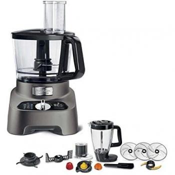 Moulinex DoubleForce Compact FP825E10 Robot de Cocina 3L 1000W Negro, Gris