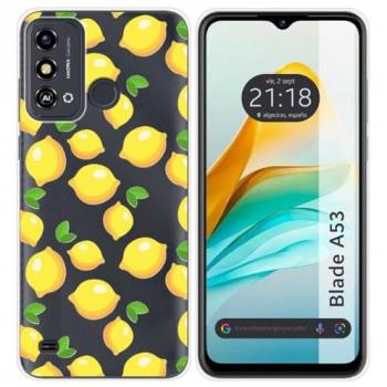Funda de Silicona para Zte Blade A53 con Diseño de Limones y Dibujos