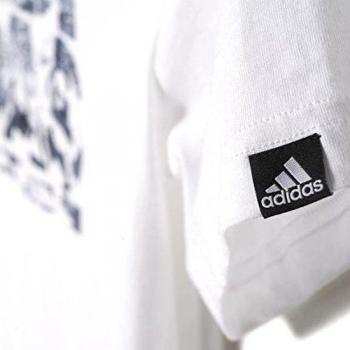 adidas Summer Lineage - Camiseta para niño, color blanco, talla 176