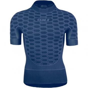 Camiseta interior Q36.5 Base Layer 2 de manga corta azul, tamaño L/XL