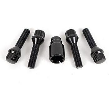 Tornillos Antirrobo OMP OMPS09851201 M12 x 1,25 4 uds Negro