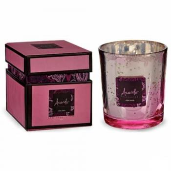 Vela Perfumada Nata Fresa en Vidrio - 8 Unidades de 200 ml (8 x 9 x 8 cm) - Color Rosa