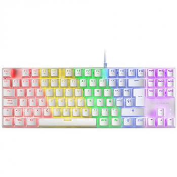 Teclado Mecánico Mars Gaming MK80 Blanco FRGB, Switch Rojo, Layout Francés
