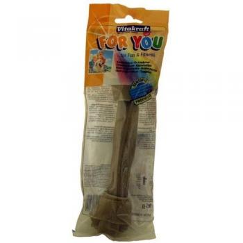 Hueso prensado con nudos de 21 cm para perros.