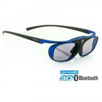 Hi-Shock® 3D-BT Pro Deep Heaven Active Gafas 3D para 3DTV's de Sony, Samsung, Panasonic, Sharp | Comp. con SSG-3570 CR, TDG-BT500A, FPT-AG03G, FPS3D08 | 120 Hz | Recargables