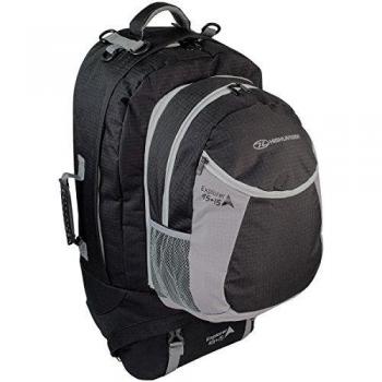 HIGHLANDER Mochilas Explorer, Color Negro - Negro, tamaño 60 x 32 x 42 cm, 45 Liter, Volumen Liters|45.0