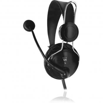 Eminent EM3579 - Auriculares de diadema abiertos USB, color negro