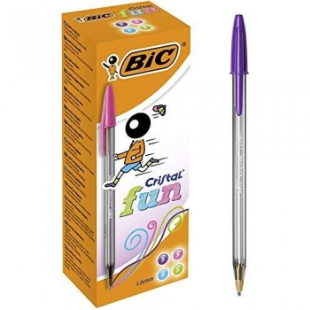BIC Cristal Fun - Bolígrafos de punta ancha
