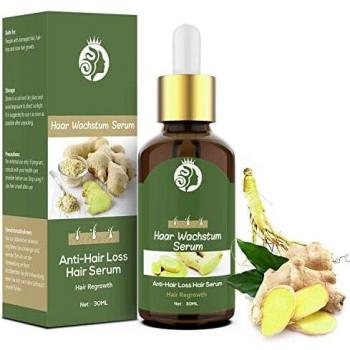 Sérum de crecimiento del cabello,crece pelo,antipérdida de cabello, para acelerar el crecimiento del cabello, promueve más cabello ticker, más completo y más rápido crecimiento-30ML