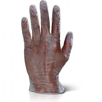 Guantes desechables de vinilo transparente - medio - x1000