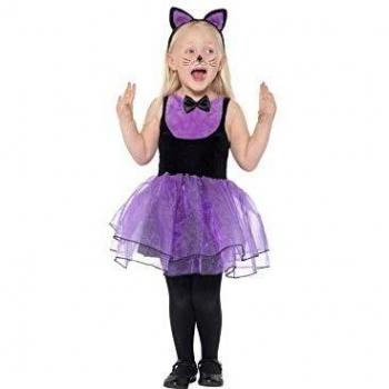 Purple Cat Toddler Costume for Girls