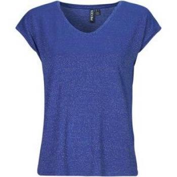Pieces Women's Billo Lurex Stripes T-Shirt
