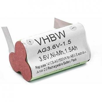 Batería NiMH 1500mAh (3.6V) para Aspiradora Doméstica AEG/Electrolux Tipo 141