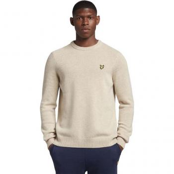 Sudadera sin Capucha Hombre Lyle & Scott V1-Crew Beige S