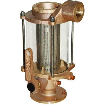 GROCO BVS-1500 1-1/2 Inch Ball Valve/Seacock & Raw Water Strainer Combo