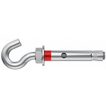 DESA 23070010 23070010-Anclaje Chapa Gancho m8 / 10x60-Envase de 50 ud, Negro