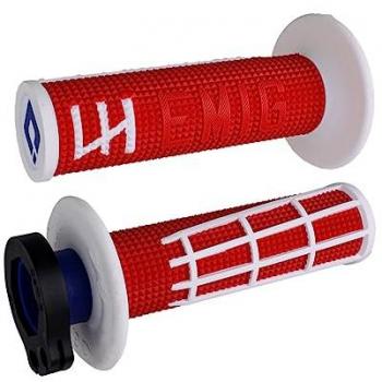 ODI Puños Emig 2.0 Lock-On V2 Rojo/Blanco