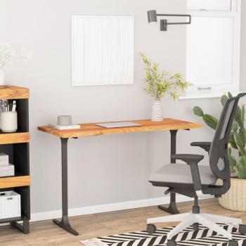 Tablero de escritorio rectangular de madera de acacia 120x50x2,5 cm color marrón