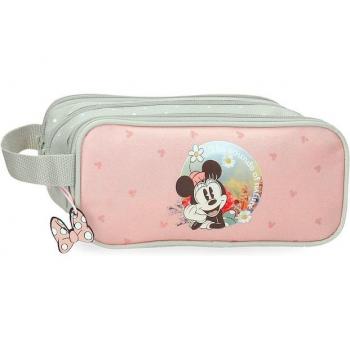 Estuche Minnie Mouse Wild Nature Triple Compartimento