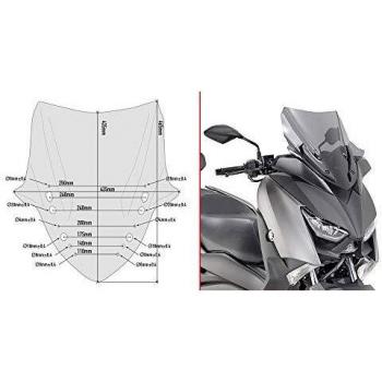 Parabrisas GIVI D2136S Fumé para Yamaha X-Max 125/300/400 (2017-2018)
