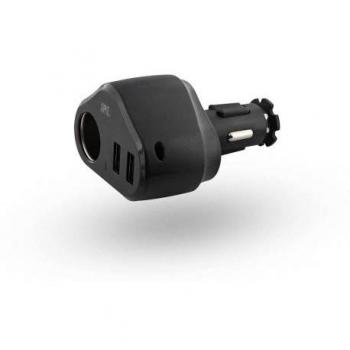 Cargador de Coche TnB 8101 3 en 1 con 2 USB y Entrada para Encendedor